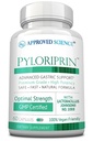 Goedgekeurde Wetenschap Pyloriprin - Geavanceerde Digestieve Ondersteuning voor een gezonde maag - Zink L-Carnosine, Probiotic, Broccoli Spruit, Deglycyrrized Licorice - 60 Capsules - One Month Supply - Vegan