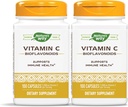 Nature's Way Vitamine C 500 mg met Bioflavonoïden, 1000 mg vitamine C per portie, 100 capsules, Verpakking van 2