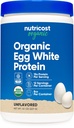 Nutricost Organic Egg White Protein Powder 8oz (Unflavored) - 15 Gram Proteine Per Serving, GGO-Free, Gluten Free