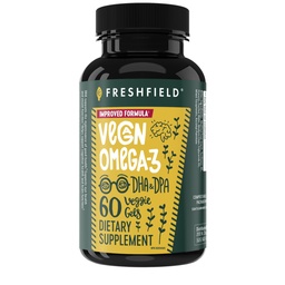 Vegan Omega 3 DHA: Algenolie, Meest beoordeeld, Carrageenvrij, Duurzaam, Getest, Geen zware metalen, Visolie Alt, Plant Based Omega. Ondersteunt hart, hersenen, gezamenlijke gezondheid w/DPA