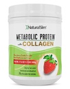 Metabole Proteïne Poeder met Collageen, Wei Proteïne Poeder Shake, Gehydrolyseerde Collageen met L-Glutamine voor Metabole Ondersteuning, Digestie, Huid, Gewricht & Spier, Low Carb Meal Vervanging, 17,06 oz