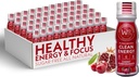 Gezonde Organics - Suikervrije Energie Shots Extra sterkte Natuurlijke en gezonde energie Dranken - Plant-Based Energie Supplementen w/Vitamine B12 Lion's Mane & Yerba Mate - Cherry Granaatappel smaak 48 Pack