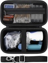 Hard Case voor draagbare vernevelaar handheld Mesh Inhaler Vernevelaar Machine voor volwassenen en kinderen reizen huishoudelijke gebruik, beschermende houder zak met Mesh Pocket voor USB-kabel en batterij, zwart