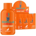 Gorilla Mode Energy Shots (6-pack) - Energie Shots voor verbeterde focus & energie, suikervrije, snelwerkende, krachtige formule met vitamines en natuurlijke extracten (Orange Rush)