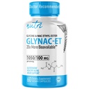 GlyNAC-ET NAC Supplement N-Acetyl Cysteine Ethyl Ester - 20x More Bio available - Glycine & N-Acetylcysteine Ethyl Ester Anti Aging Supplement, Boost Glutathion, 60 Capsules - Nutri - 3rd Party Tested