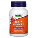 Nu Foods Vitamine K-2 (MK7) Veg Capsules, 100 mcg, 60 Telling, Verpakking van 2