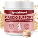 Speciale Breed Cardio Ondersteuning voor Honden - Hart gezondheid Ondersteuning met Taurine, CoQ10, Biologische Hawthorne Berry, Poeder Supplement, 120 Scops, 3,14 oz