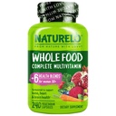 NATURELO Whole Food Multivitamine for Women 50+ (Iron Free) with Vitamins, Minerals, & Organic Extracts - Supplement for Post Menopausal Women Over 50 - No GMO - 240 Vegan Capsules