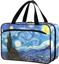 Naanle Pill Organizer Bag Travel Pill Bottle Medicine Organizer Home Storage Medication Bag for Vitamin Supplements, Van Gogh The Starry Night Lege EHBO Bag for Car Camping, 1.0 Tellen