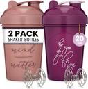 GOMOYO 2-Pack 20-Once Protein Shaker Bottle (Plum & Rose) 
