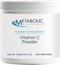 Metabolische Onderhoud Vitamine C Poeder - 1100 mg Pure Ascorbic Acid Antioxidant + Immune Support Supplement - Easy Drink Add-in (15,7 oz / 400 Servings)