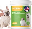 Eye Wipes for Dog & Cat - Tear Stain Remover for Pets - Hondenoog Wipes for Discharge and Crust - Eye Care Cleaning Pads for Reducing Dirt and Mucus Secretions - 100st