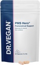 DR.VEGAN PMS Hero, PMS Support Supplement voor vrouwen en Bloating Relief Formula met Shatavari, Dong Quai, Dandelion Root en KSM-66 Ashwagandha, 60 Supplementen