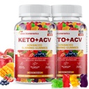 (2 Pack) Keto Apple Cider Vinegar Gummies, Keto ACV Gummy Diet Supplement, Advanced 1500mg ACV Gummies with Folate, B12