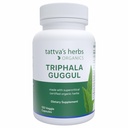 Tattva's kruiden Triphala Guggul Herbal Supplement, Ayurveda Kruidensupplementen, Digestieve Gezondheid en Ondersteuning, Biologische Triphala Capsules, 120 Telling, 25 Jaar Premium Service