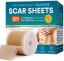 Siliconen Scar Sheets, Siliconen Scar Tape(1.6"x 120" Roll-300CM), Siliconen Tape voor littekens, Scar Tape voor chirurgische littekens, Siliconen Scar Strips voor C-sectie, Tummy Tuck, Keloid, en Chirurgische littekens