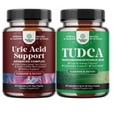 Bundel van Herbal Urinezuur Reiniging en Ontgifting en Geavanceerde TUDCA Lever Ondersteuning Supplement - Essentiële Dagelijkse Nier Reiniging en Urinezuur Ondersteuning - voor Gallblad Lever en Nier Ondersteuning