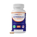 Vitamatic Astragalus Capsules 200 Veg Capsules - 10:1 Astragalus Extract 500mg - Non-GMO, Glutenvrij