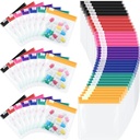 Sherr 35 Stuks Pill Pouch Bags Zippered Pill Pouch Set Herbruikbare Translucent Medicine Organizer Self Sealing Medicine Organizer Travel Plastic Bags met schuif slot voor opslag(Classic, Klassieke kleuren)