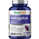 NusaPure Astragalus 20:1 Extract, 300 mg equivalent aan 6000 mg per portie, 200 Veggie Capsules, Non-GMO & Bioperine