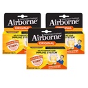 Airborne 1000mg vitamine C met zink Effervescent tabletten, Immune Support Supplement met krachtige antioxidanten Vitaminen A C & E - 10 Fizzy Drink Tablets, Zesty Orange Flavor (Zesty Orange (pakket van 3))