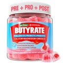 Butyrate Gummies with Probiotic + Prebiotic + Postbiotic, Omega-3 500mg,Fiber with 9 Billion CFU Probiotics, Calcium & Magnesium, Inulin,Psyllium Husk for Digestive Health,Bloating Support,Sugar Free