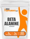 BulkSupplements.com Beta Alanine Powder - Beta Alanine Supplement, Pre-Workout Supplement - Unflavored & Gluten Free, 3g per Serving, 1kg (2,2 lbs) (Pack of 1)