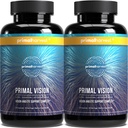 Primal Oogst Primal Visie met Luteïne, Zeaxanthine, Vitamine A en Zink voor Eye Health, Blauw Licht Ondersteuning en visuele helderheid 2 Pack
