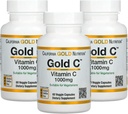 Gold C by California Gold Nutrition - USP Grade Vitamine C Supplement - Immune Support & Seizoengebonden Wellness - Vegetarisch vriendelijk - Glutenvrij, Non-GMO - 1000 mg - 60 Veggie Capsules, 3 Pack