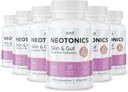 Neotonics Huid en Gut gummies - 100% natuurlijke probiotische gummies, Kauwbare probiotica voor spijsverterings- en huidgezondheid, dagelijkse probiotica voor vrouwen en mannen - appelsmaak, 30 gummies, 6 maanden aanbod