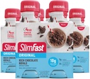 SlimFast Maaltijd vervangende Shake, Original Rich Chocolate Royale, 10g klaar om eiwit te drinken voor gewichtsverlies, 11 Fl. Oz fles, 4 Tellen (pakket van 3) (verpakking mei Vary)