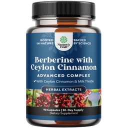 Balancing Berberine Plus 1200mg Per Serving Complex - Antioxidant Berberine met Ceylon Cinnamon Capsules Plus Silymarin Milk Thistle Extract - Actieve PK voor Hartgezondheid Ondersteuning 90 Capsules