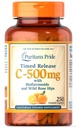 Puritan's Pride Vitamine C 500 mg met Rose HIPS Caplets, 250 Tellen