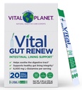 Vital Planet - Vital Gut Renew Powder Supplement for Leaky Gut Repair with L-Glutamine, Marshmallow and Ginger Root, DGL Licorice Root and Organic Aloe Vera, L Glutamine 6000mg, 20 Single Serve Packs