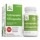 Terry Naturally Andrographis en Ashwagandha - Immune System Support Supplement - Support Energy & Healthy Stress Response - Energy Support Supplement - 60 capsules (60 porties)
