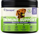 ZENAPET Immune Support Premium Powder Topper, Turkije Tail, Spirulina & Beta-Glucan, Ondersteunt een gezond immuunsysteem & spijsvertering, Human-Grade, Made in USA