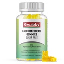 Calcium citraat Gummies 1200 mg voor vrouwen & kinderen, suikervrije calciumsupplement met vitamine D3, K2, Magnesium, zink, bot ondersteuning voor volwassenen & ouderen, natuurlijke ananas smaak, 60 Gummies