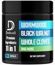 11in1 Wormwood Capsules - 180 Capsules Geextracteerd uit Zwarte Walnoot, Kruidnagels, Gember, Kurkuma, Apple, Berberine HCl & More - Ondersteuning immuunsysteem gedurende 3 maanden