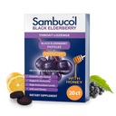 Sambucol Black Elderberry Throat Lozenge - Sambucus Elderberry Lozenge met vitamine C, zink en honing, helpt kalmeren een Scratchy Throat, Hoge Antioxidanten, Glutenvrije - 20 Tellen