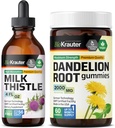 BIO KRAUTER Melkdistel Tinctuur 4 Fl. Oz. & Dandelion 60 Gummies
