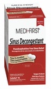 Medique producten Medi-First 80933 Sinus Decongestant, 100-packets van 1 (Verpakking kan variëren) , Rood