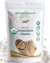 USDA Organic Certified Ashwagandha Powder, 100% Pure, Raw, Powerful Adaptogen Herb Supplement - Non-GMO, Vegan, Gluten-Free (1lb Bag)