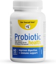 Zie jezelf goed Probiotica 60 miljard CFU: Digestief & Gut Health - Ondersteunt Occasional Constipatie, diarree, gas & Bloating - Immune Support - High Potency Dr Geformuleerd voor vrouwen & mannen 60ct