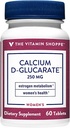 De vitamine Shoppe Calcium D-Glucarate 250MG, natuurlijke stof voor de gezondheid van vrouwen die ondersteunt oestrogeen Metabolisme en hormoonbalans door ontgifting (60 tabletten)