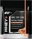 EC Sports Whey+ Proteïne Poeder, Chocolade Pindakaas Mix met/Digestieve enzymen - Isolaat Supplement, Collageen Peptiden met/Zwift Reform - 30 porties
