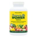 NaturesPlus Bron van het leven Vrouwen Multivitamine - 120 Vegetarische Tablets - Whole Foods, Enzymes & Minerals - Algehele gezondheid, energie - Glutenvrije - 60 porties