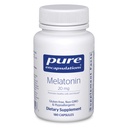 Pure Encapsulations Melatonine 20 mg - Niet bedoeld voor slaapondersteuning - voor immuunsysteem en gezonde cellen - 99,5% Zuiverheid Melatonine - Glutenvrij & niet-GMO - 180 capsules