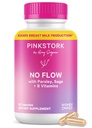 Pink Stork No Flow: Dry up Breast Milk Supply met salie, petroleum, en B vitamines, Postpartum Essentials voor vrouwen te stoppen met borstvoeding en vermindering van de melkproductie, 60 capsules