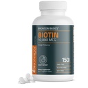 Bronson Biotin 10.000 mcg, ondersteunt gezond haar, huid en nagels, vegetarisch, niet-GMO, 150 tabletten