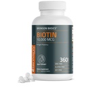 Bronson Biotin 10.000mcg, ondersteunt gezond haar, huid en nagels, vegetarisch, niet-GMO, 360 tabletten
